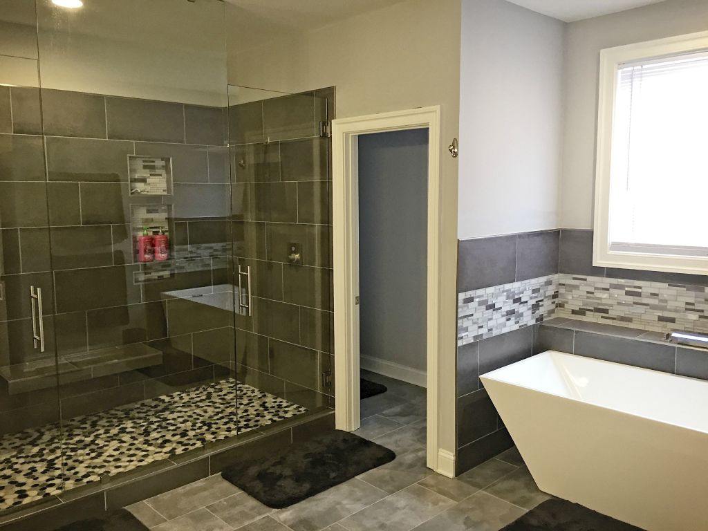 Master Bath (shower with glass doors)